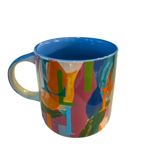 Anthropologie Lotti Art Monogram Letter L Coffee Tea Mug Cup New With Tags - Picture 4 of 8